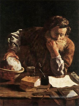  dome Tableaux - Portrait d’un érudit Baroque figures Domenico Fetti